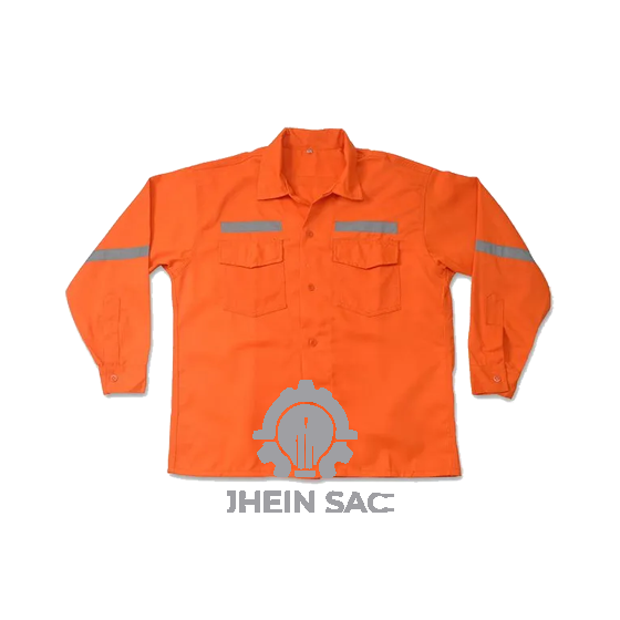 CAMISA DRILL CLASICO C/NARANJA