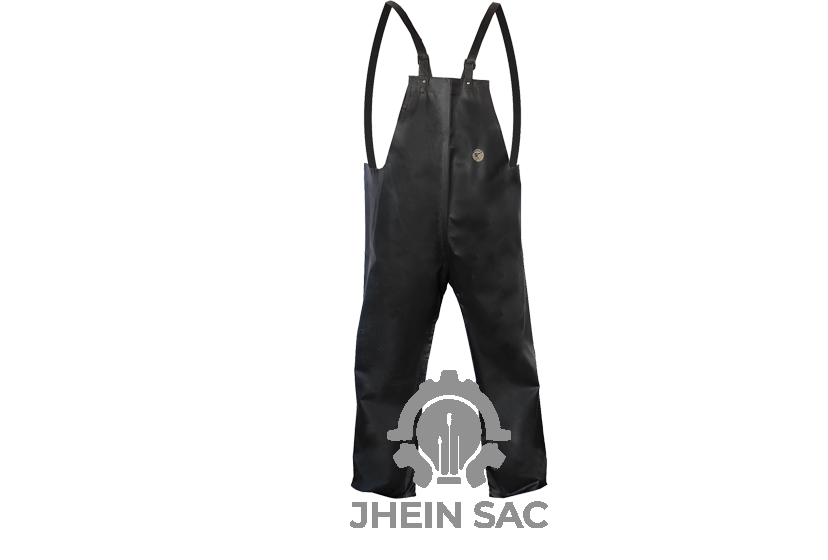 ROPA DE JEBE PANTALON PUNTO AZUL C/ NEGRO Y AMARILLO